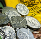 Adventure Coins – Pirates Metal Coins Set of 10-RPG Coins-Norse Foundry-Metal Coins-DND Coins-TTRPG Coins