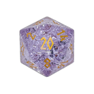 Shattered Amethyst Glass - Boulder® 30mm Glass Dice-Glass Dice-Norse Foundry-DND Dice-Glass Dice-D20-Glass D20