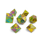 Solar Flare - Space Dice 7 Piece RPG Set-Metal Dice-Norse Foundry-Dungeons and Dragons-DND Dice-D20-Dice-DND