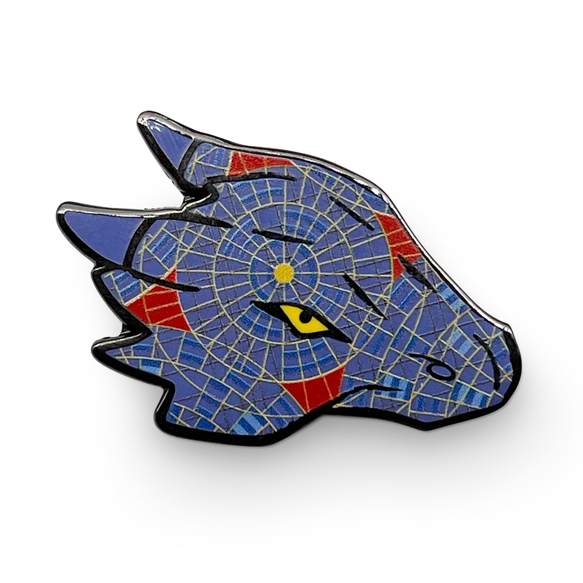 Stained Glass Dragon - Hard Enamel Adventure Pin Metal by Norse Foundry-Enamel Pins-Norse Foundry-D&D Enamel Pin-DND Pin-Dungeons and Dragons Enamel Pin