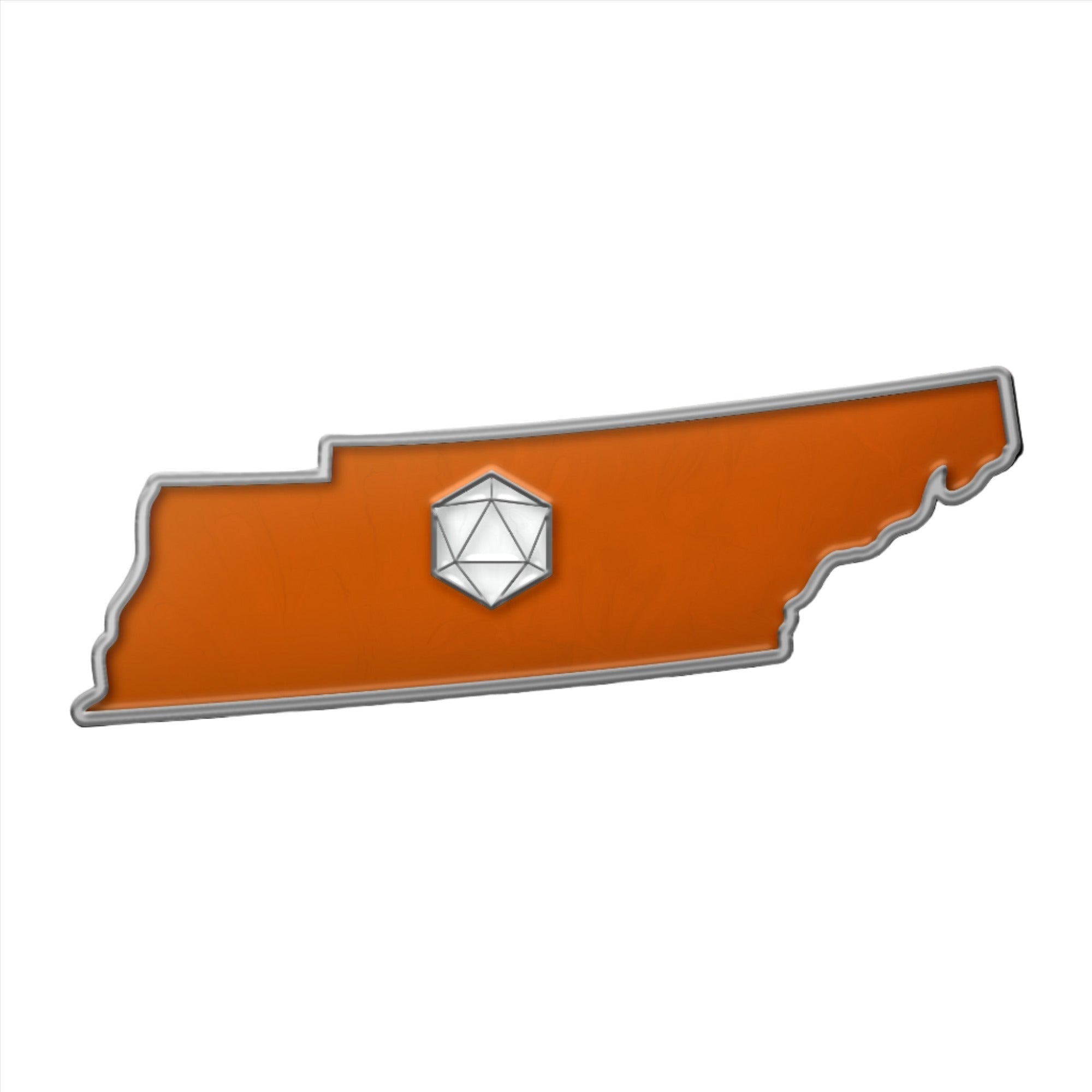 State Pin D20 - Tennessee-Enamel Pins-Norse Foundry-D&D Enamel Pin-DND Pin-Dungeons and Dragons Enamel Pin