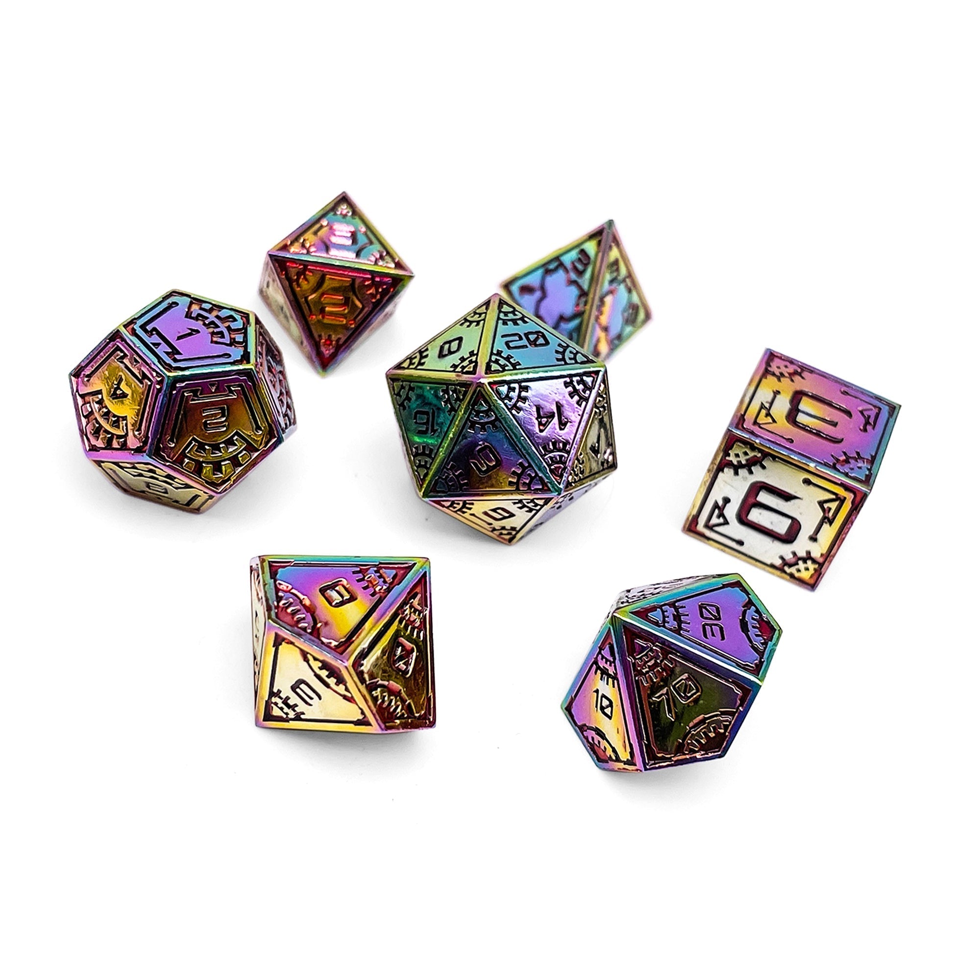 Super Nova - Space Dice 7 Piece RPG Set-Metal Dice-Norse Foundry-Dungeons and Dragons-DND Dice-D20-Dice-DND