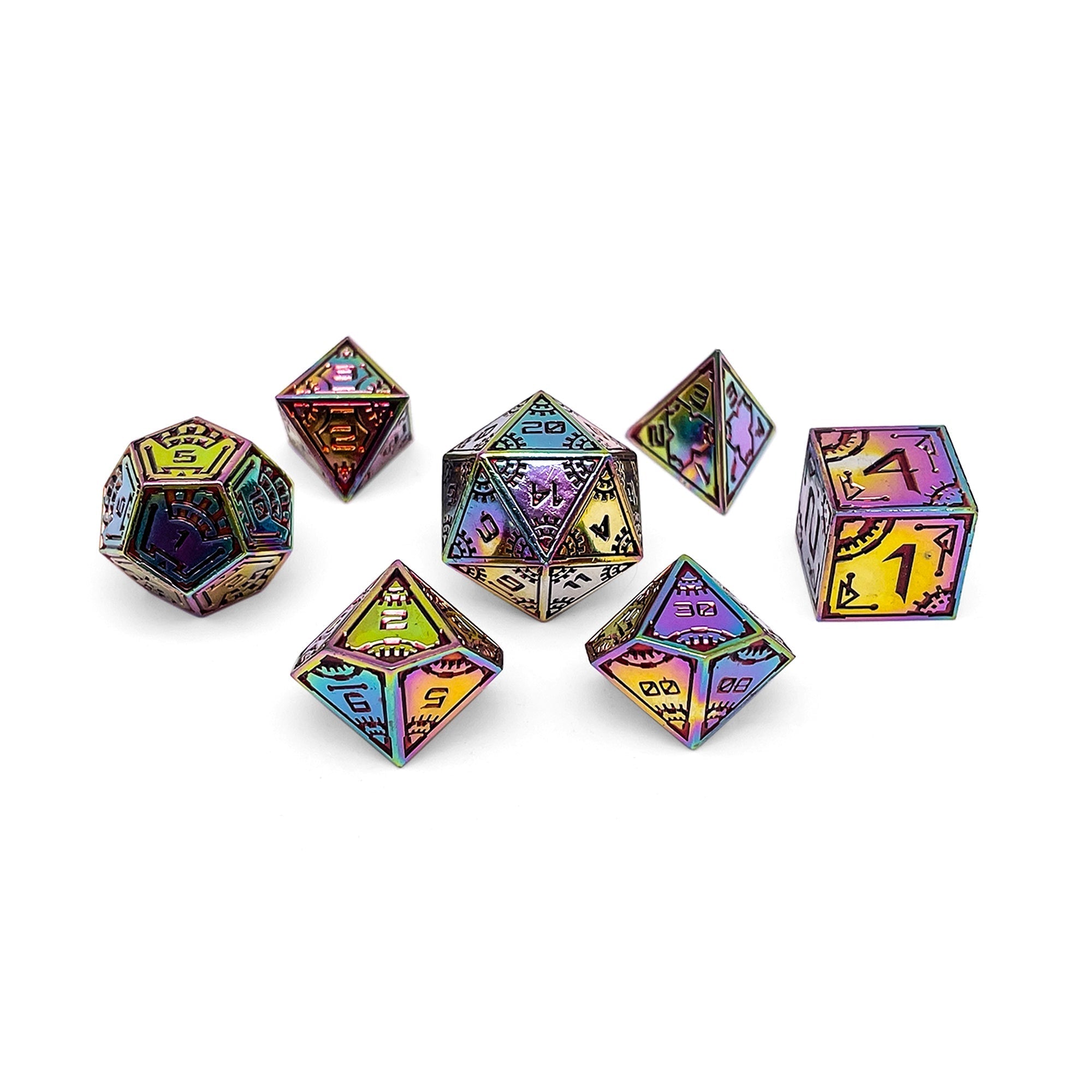 Super Nova - Space Dice 7 Piece RPG Set-Metal Dice-Norse Foundry-Dungeons and Dragons-DND Dice-D20-Dice-DND