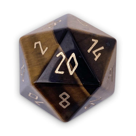 Tiger's Eye - Boulder® 30mm Gemstone Dice