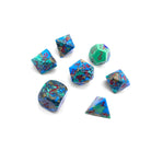 Tri Color Turquoise - 7 Piece RPG Set TruStone Dice-Gemstone Dice-Norse Foundry-Dungeons and Dragons Dice-Gem Dice-DND Dice-Gaming Dice