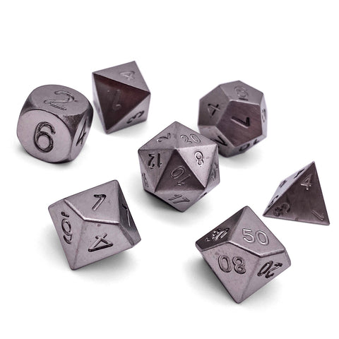 Tungsten - 7 Piece RPG Set True Metal Dice