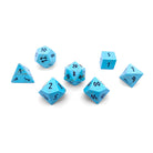 Turquoise - 7 Piece RPG Set Gemstone Dice-Gemstone Dice-Norse Foundry-Dungeons and Dragons Dice-Gem Dice-DND Dice-Gaming Dice