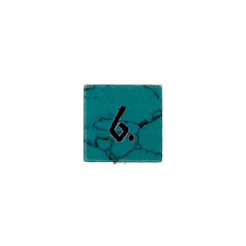 Turquoise - Single D6 Gemstone Dice