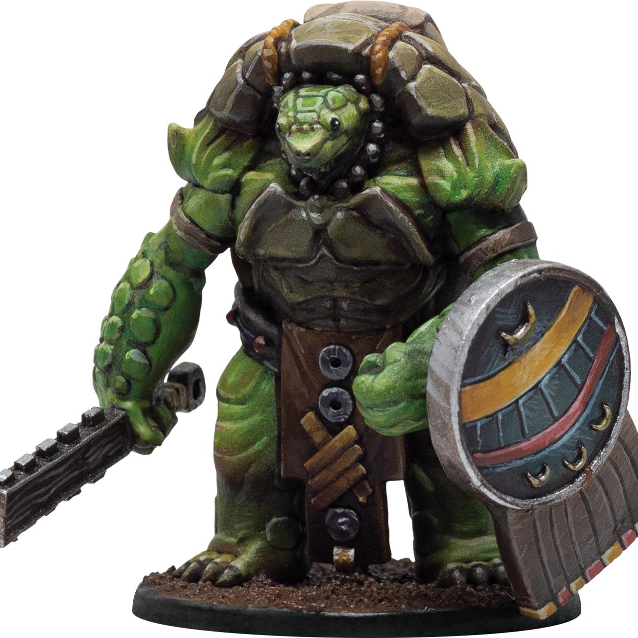 Aristurtle - Turtlefolk Light Armor 28mm Miniature by Adventurers & Adversaries - A&A 0004