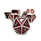 Vampire Blood Norse Themed Metal Dice Set -Metal Dice-Norse Foundry-Dungeons and Dragons-DND Dice-D20-Dice-DND