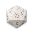 White Howlite - Boulder 30mm Gemstone Dice - NOR 01077_Parent