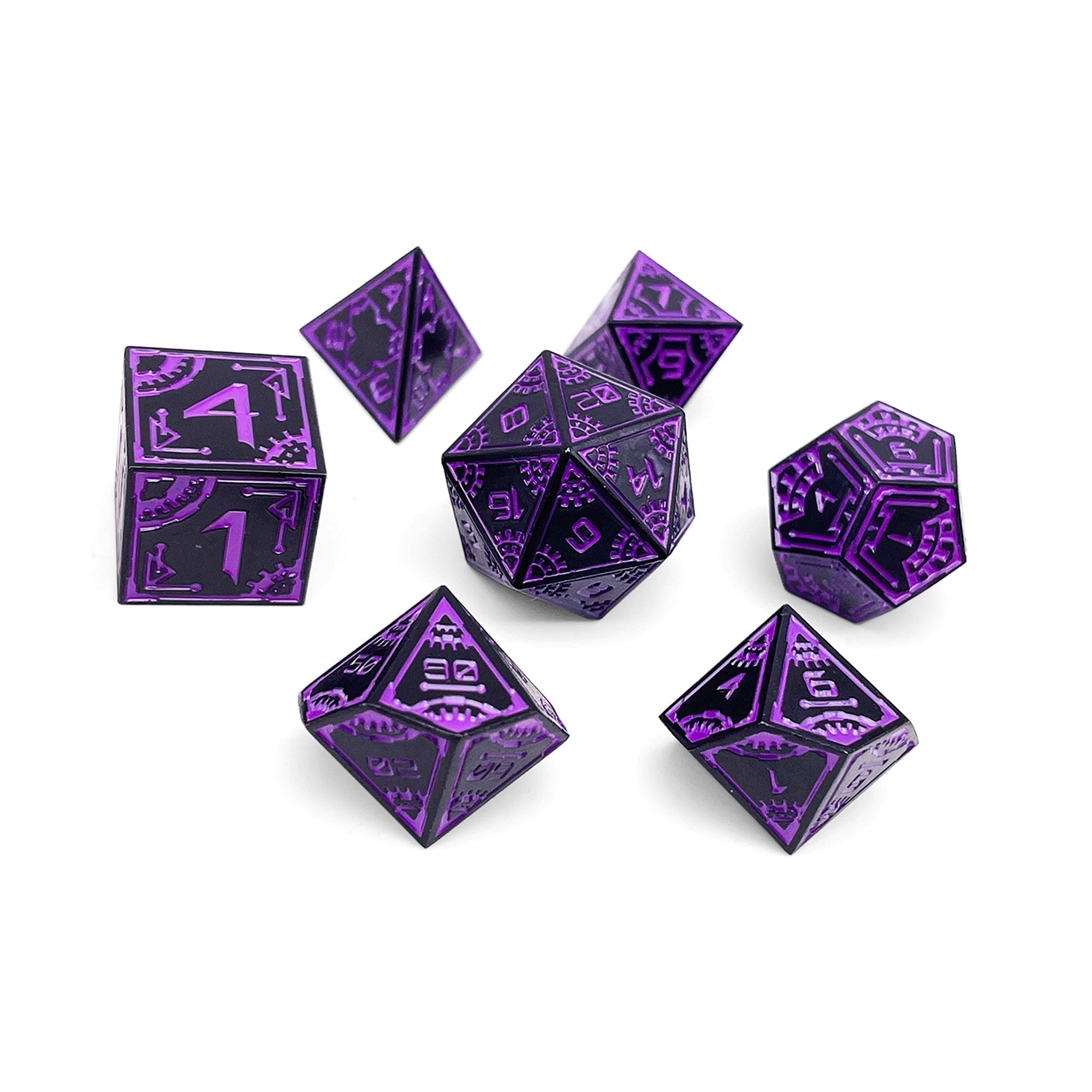 Wormhole - Space Dice 7 Piece RPG Set-Metal Dice-Norse Foundry-Dungeons and Dragons-DND Dice-D20-Dice-DND