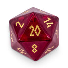 Zircon Garnet - Boulder 30mm® Gemstone Dice-Glass Dice-Norse Foundry-DND Dice-Glass Dice-D20-Glass D20