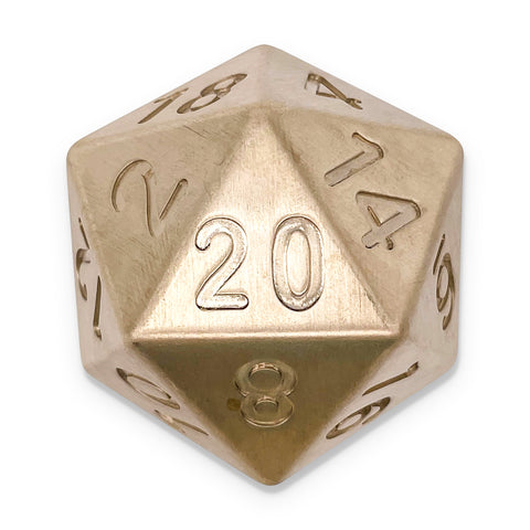 Brass - Boulder® 55mm True Metal Dice