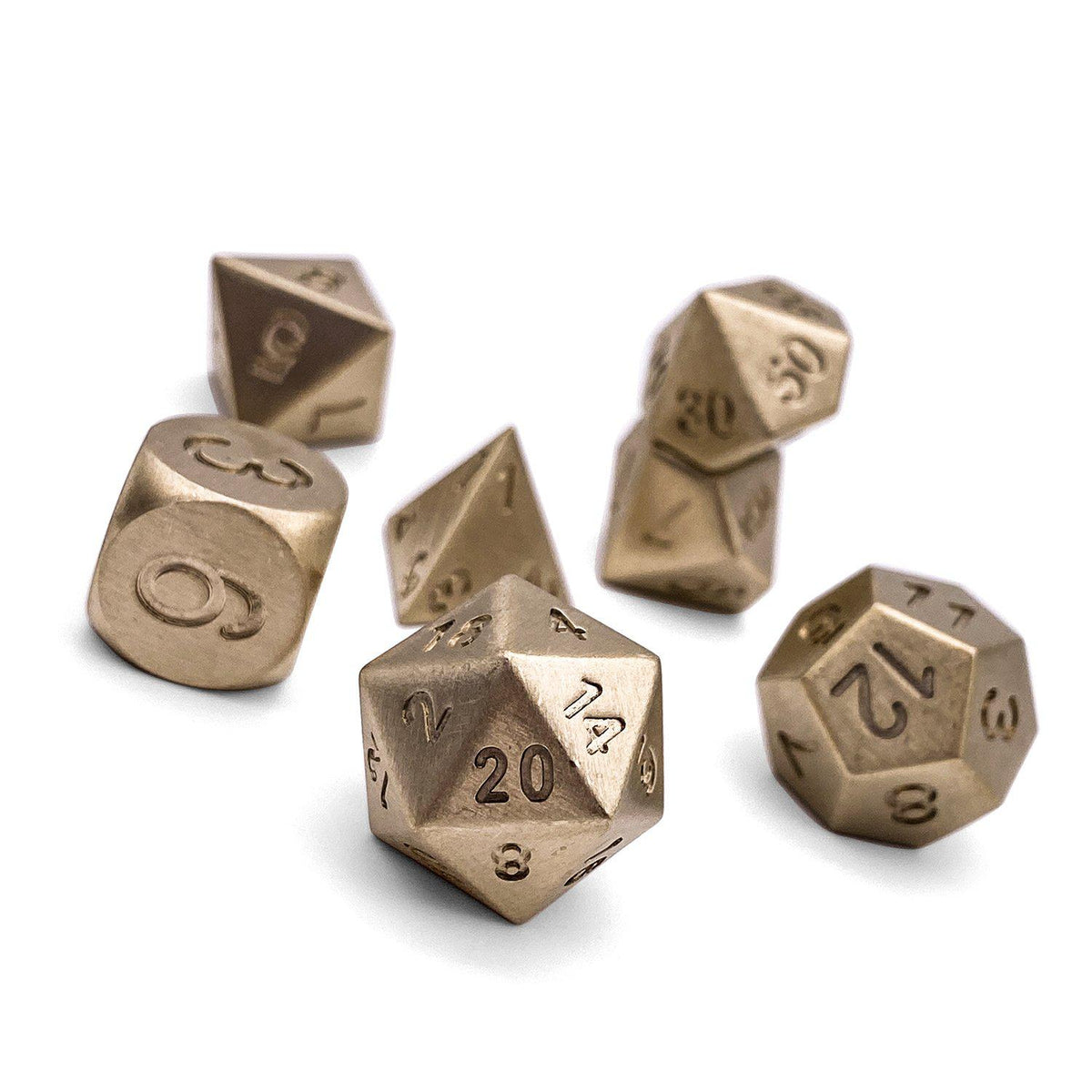 Aged Mithiral - Boulder® 45mm D20 Metal Dice - Norse Foundry