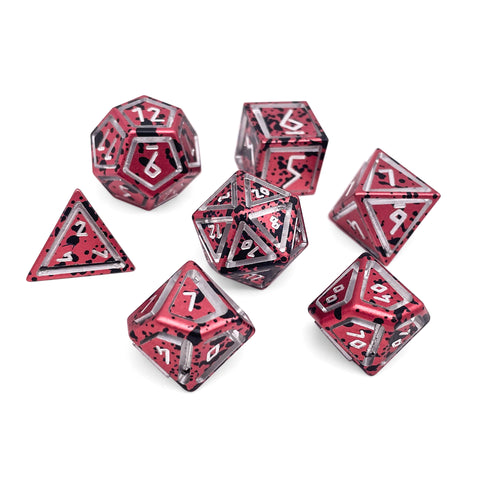 Berserker's Frenzy - Nimbus™ 7 Piece RPG Set 6063 Aluminum Wondrous Dice