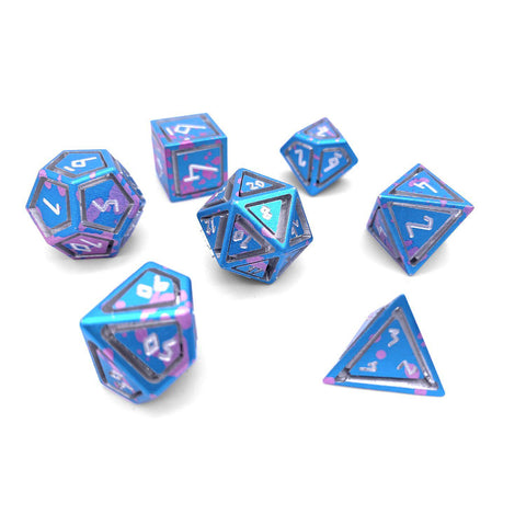 Miami Dice - Nimbus™ 7 Piece RPG Set 6063 Aluminum Wondrous Dice