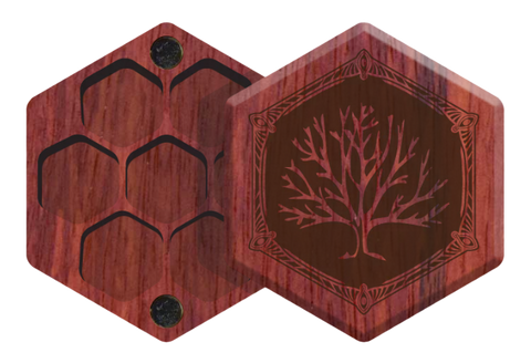 Padauk Elderwood Mini Hex Chest