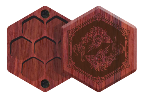 Padauk Elderwood Mini Hex Chest