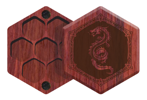 Padauk Elderwood Mini Hex Chest