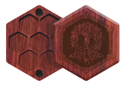 Padauk Elderwood Mini Hex Chest