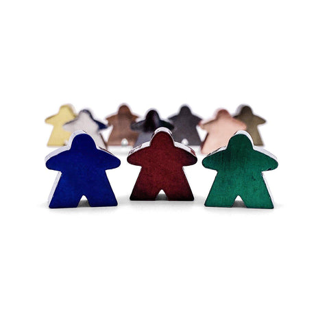 10 Pack of Metal Meeples (Random Colors)