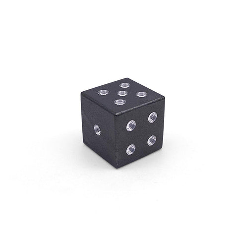 Single Aluminum D6 Mini - Straight Edges - Night Black