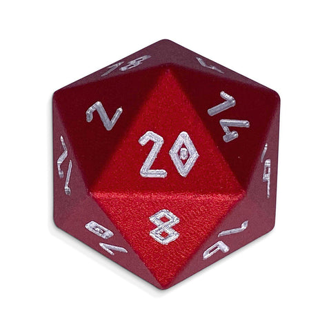 Devil's Red - D20 Single - Aluminum Dice