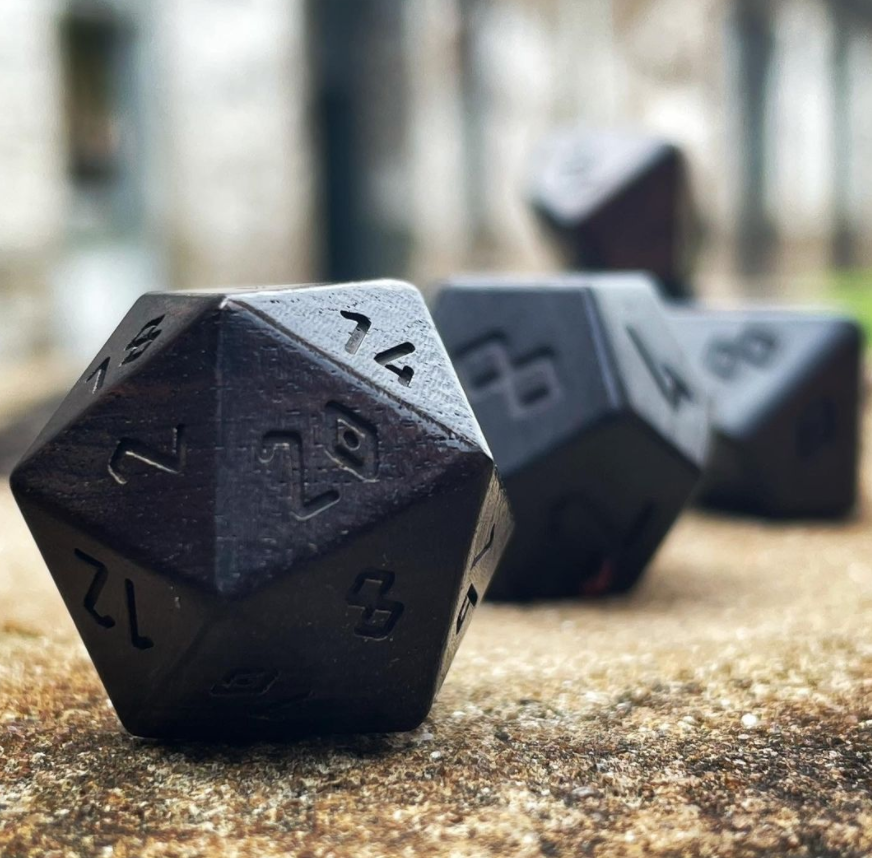 Texas Ebony  Artisan Dice