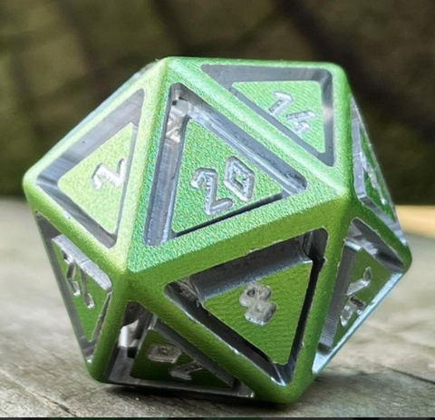 Nimbus™ Precision CNC Aluminum D20 Single Norse Font -Ranger Green