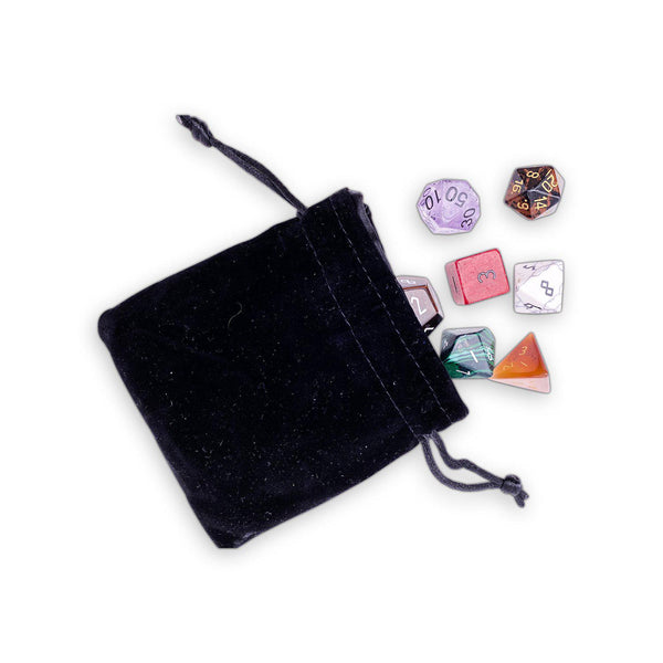 Misfit Set - 7 Piece RPG Set Gemstone Dice - Norse Foundry