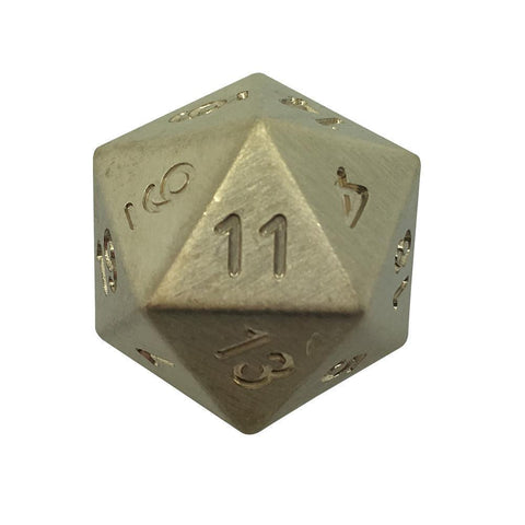 Bronze - Single D20 True Metal Dice