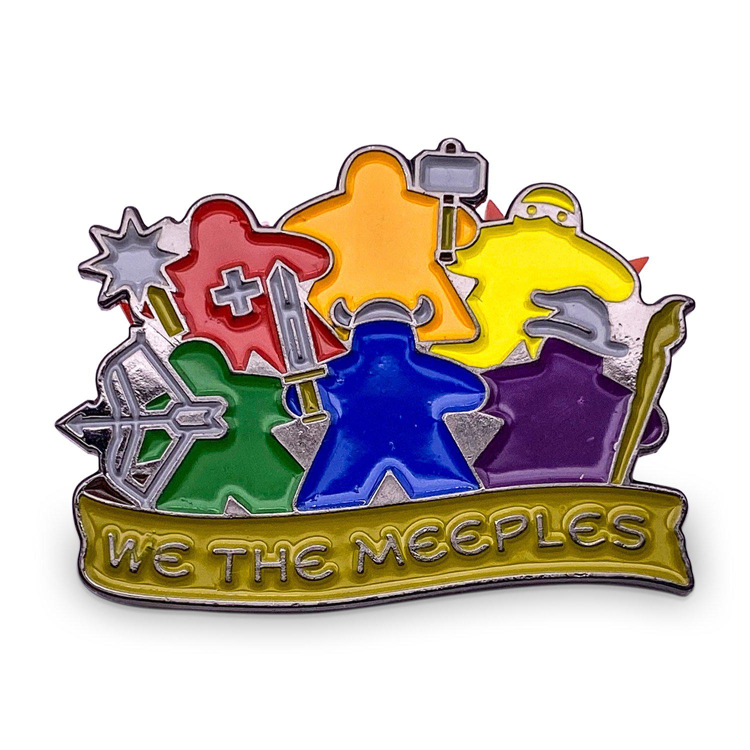 We the Meeples - Hard Enamel Adventure Pin Metal by Norse Foundry-Enamel Pins-Norse Foundry-D&D Enamel Pin-DND Pin-Dungeons and Dragons Enamel Pin